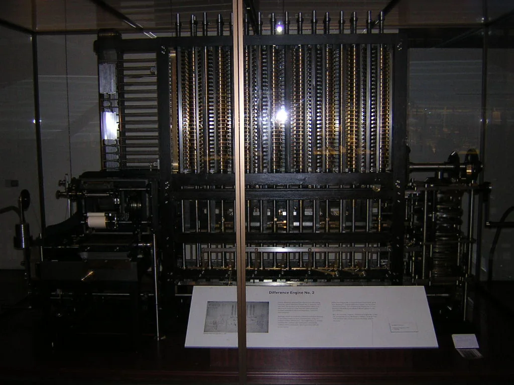 Reconstruction of Charles Babbage's Difference Engine No. 2 at the Science Museum in London