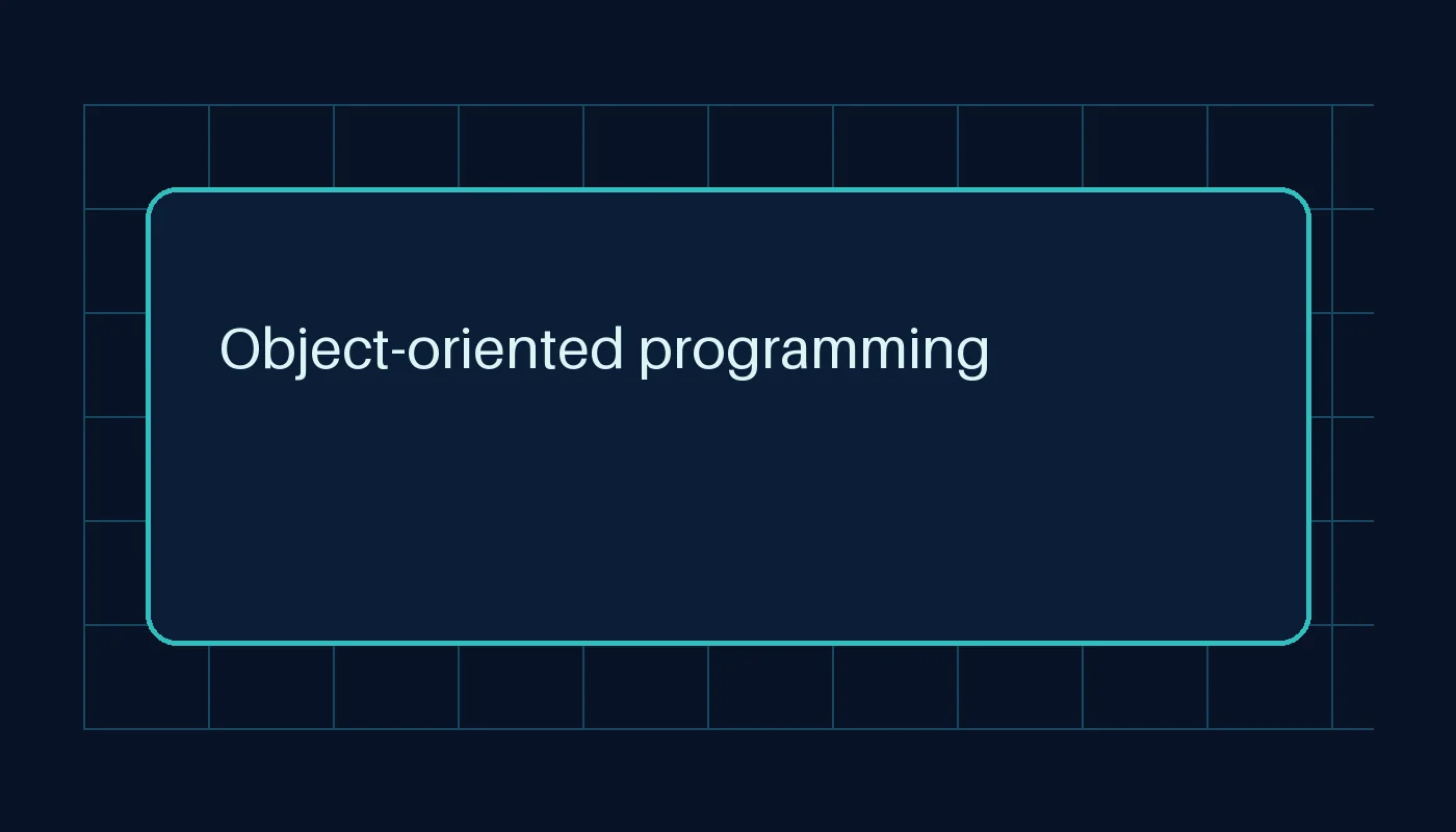 Object-oriented programming represented through objects, messages, and reusable abstractions