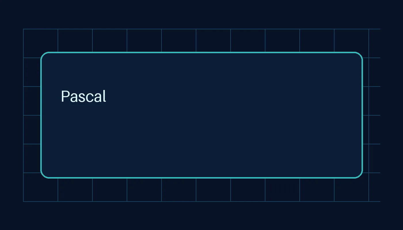 Illustration of a Pascal program organized into blocks and data structures